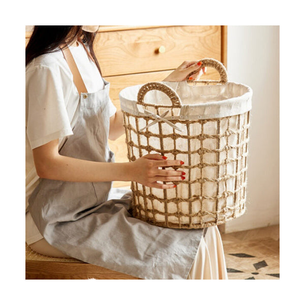 Mobileleb Household Supplies Beige / Brand New Storage Basket Rattan - Size Medium - 10957