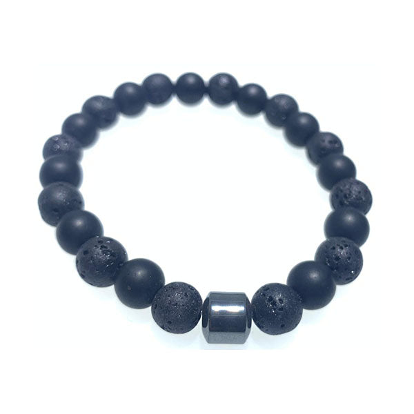 Mobileleb Jewelry Black / Brand New Bracelets Unisex Lava Stone Bracelet - BraAXI61r