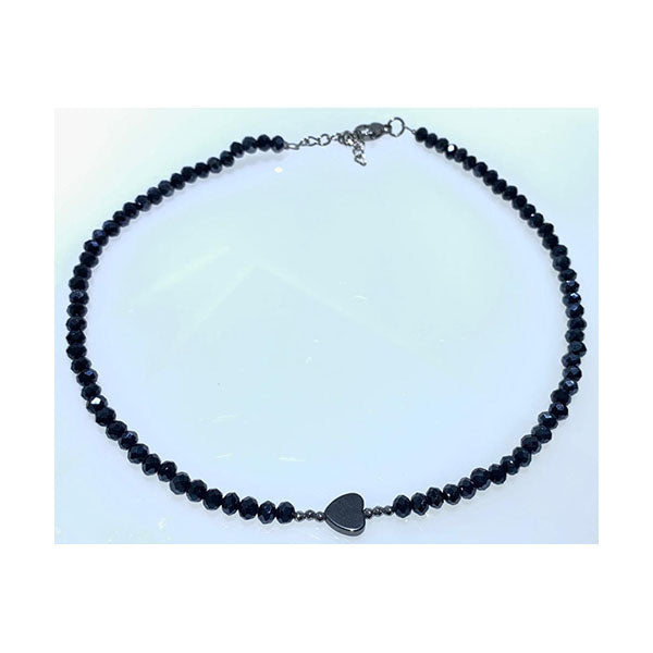 Mobileleb Jewelry Black / Brand New Crystal Beaded Choker Necklace for Her - CrytqoY4n