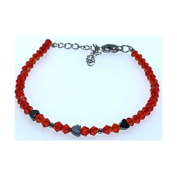 Mobileleb Jewelry Red / Brand New Crystal Round Beads Bracelet for Women - CryOS4HDT