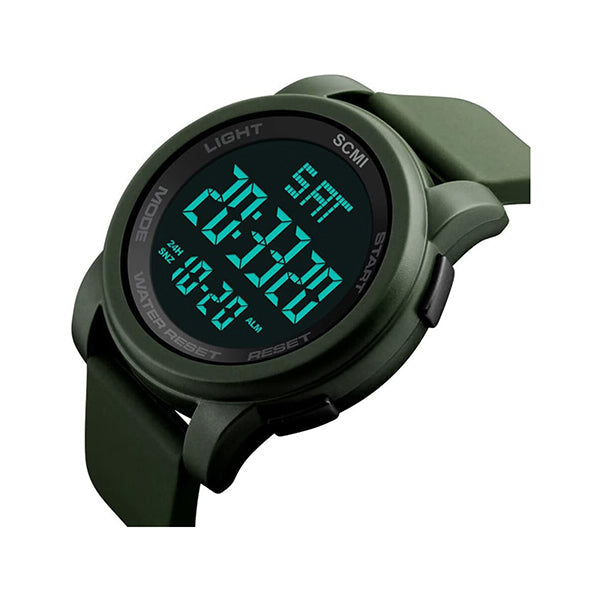 Mobileleb Jewelry Green / Brand New Silicone Sport Digital Men Watch Waterproof LED 24-1 - 10204