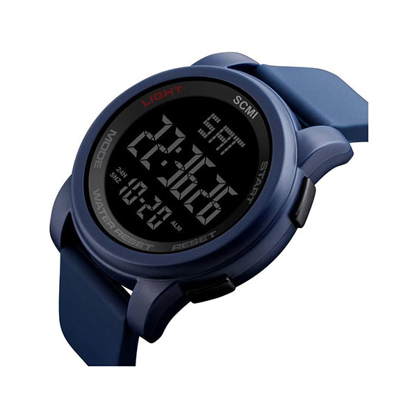 Mobileleb Jewelry Navy / Brand New Silicone Sport Digital Men Watch Waterproof LED 24-1 - 10204