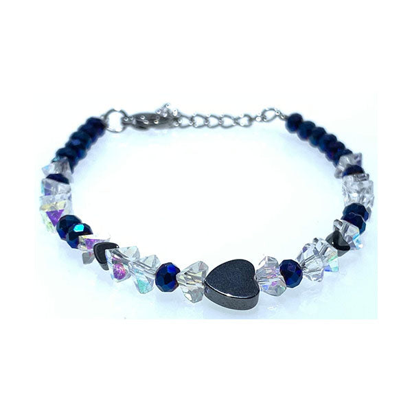 Mobileleb Jewelry Black / Brand New Sparkley Crystal Bracelet with Stainless Steel for Women - SpaDTVdsH