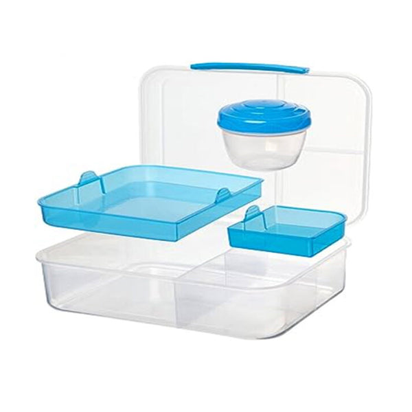 Mobileleb Kitchen & Dining Blue / Brand New 1.65 L Lunch Box with Small Container - 10540