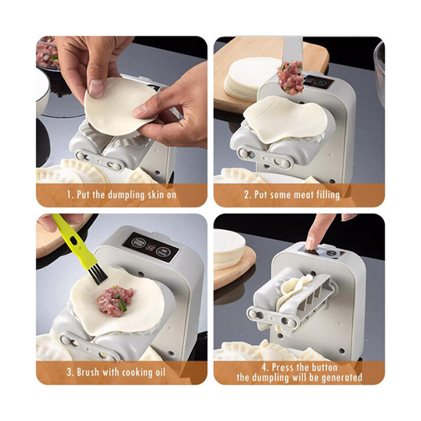 Electric Dumpling Maker Machine Automatic Dumpling Pressing Kit USB  Rechargeable