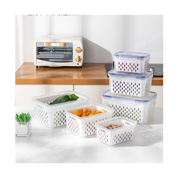 Mobileleb Kitchen & Dining Brand New 3 Pcs Set Fruit Vegetable Storage Containers - 99010