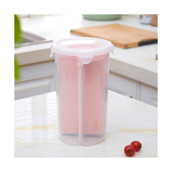 Mobileleb Kitchen & Dining Pink / Brand New 4 In 1 Partition Food Container