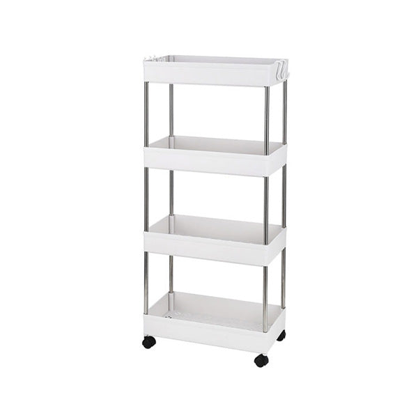 Mobileleb Kitchen & Dining White / Brand New 4-Tier Serving Trolley, Kitchen Storage Cart - 98535