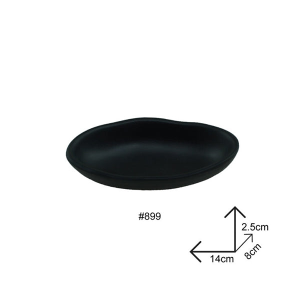 Mobileleb Kitchen & Dining Black / Brand New Bowl Black Melamine Dinnerware - 98899