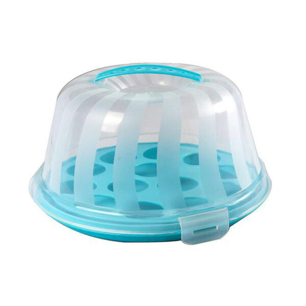 Mobileleb Kitchen & Dining Blue / Brand New Cupcake Carrier with Lid and Handle - 97964