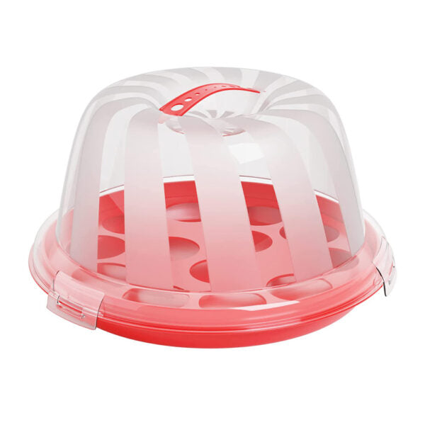 Mobileleb Kitchen & Dining Red / Brand New Cupcake Carrier with Lid and Handle - 97964