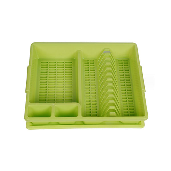 Mobileleb Kitchen & Dining Green / Brand New Dish Rack 45 x 38 cm with Drainer Tray - 10570