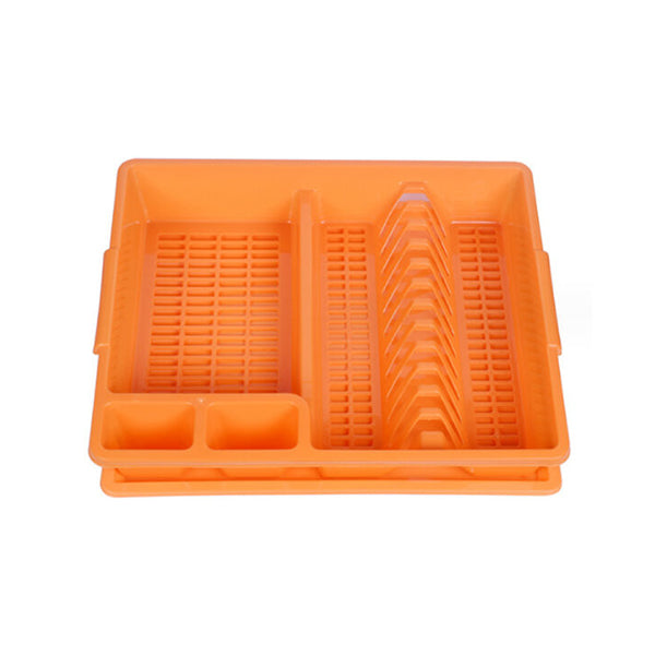 Mobileleb Kitchen & Dining Orange / Brand New Dish Rack 45 x 38 cm with Drainer Tray - 10570