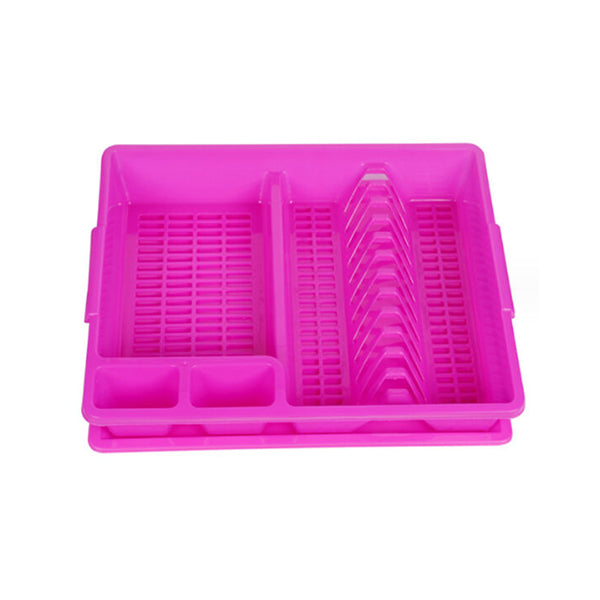 Mobileleb Kitchen & Dining Pink / Brand New Dish Rack 45 x 38 cm with Drainer Tray - 10570