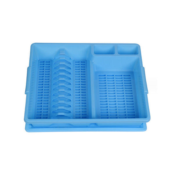 Mobileleb Kitchen & Dining Blue / Brand New Dish Rack 45 x 38 cm with Drainer Tray - 10570