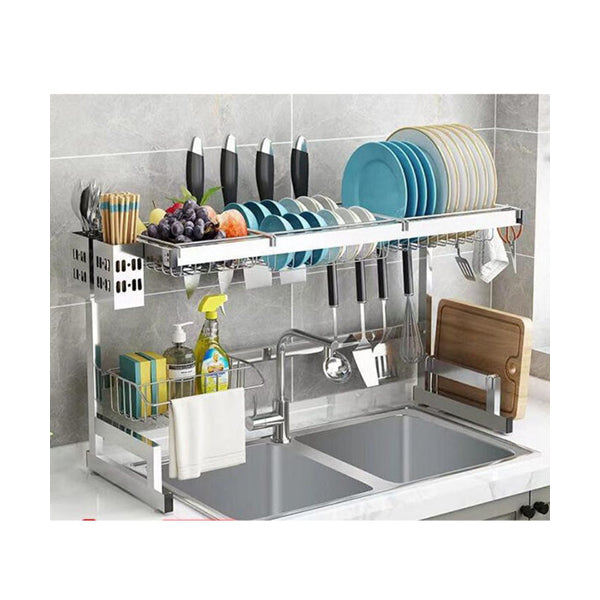 Mobileleb Kitchen & Dining Silver / Brand New Dish Rack Over Sink, Stainless Steel 85 cm - 98510
