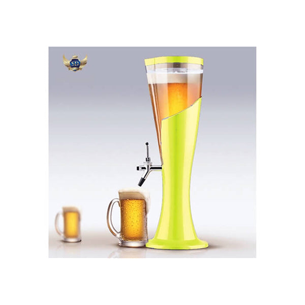 Mobileleb Kitchen & Dining Yellow / Brand New Drinking Tower with Light, Liquor Accessories Can be Loaded with 1.5 L Drinks - 13448