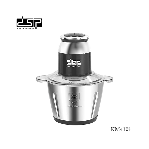Mobileleb Kitchen & Dining Black/silver / Brand New DSP, Electric Kitchen Chopper, 300W, 3.0Ltr - Stainless Bowl - KM4101