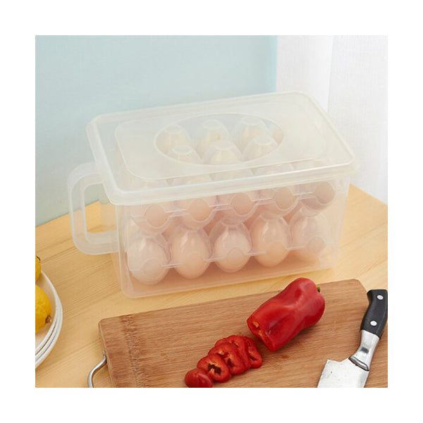 Mobileleb Kitchen & Dining Transparent / Brand New Egg Plastic Food Storage Container Fridge Storage - 95021