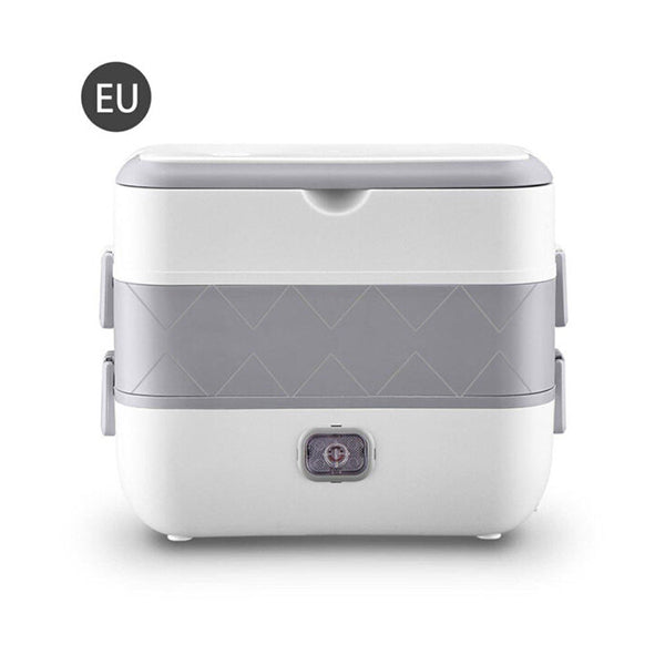 Mobileleb Kitchen & Dining Grey / Brand New Electric Cooking Lunch Box Double-deck