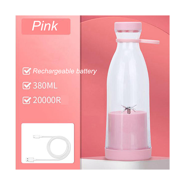 Mobileleb Kitchen & Dining Pink / Brand New Electric USB Juice Maker Mixer Bottle
