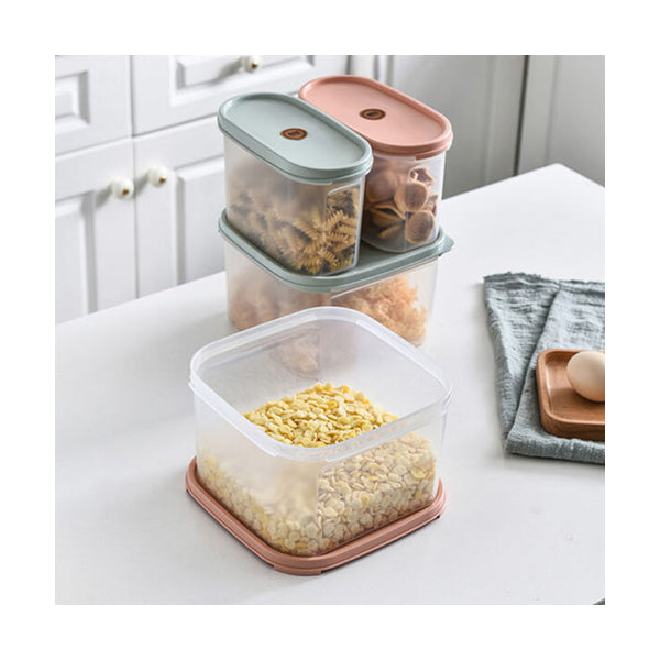 Mobileleb Kitchen & Dining Pink / Brand New / Square Food Container, Storage Box, Medium-Square - 95109