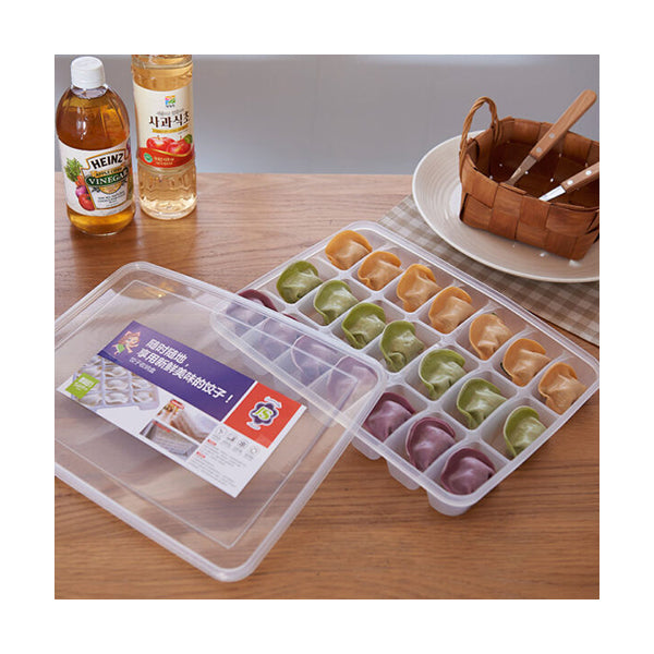 Mobileleb Kitchen & Dining Transparent / Brand New Freezer Box Single-layer Cover Plastic Transparent Dumpling Box - 95014