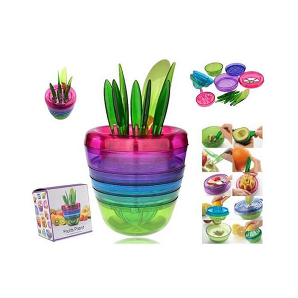 Mobileleb Kitchen & Dining Brand New Fruits & Veg Tools, Interior Cut Squeeze and More Tool, Fruit Plant 5 Layers - 14059