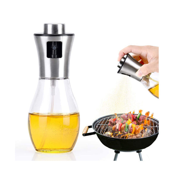 Mobileleb Kitchen & Dining Silver / Brand New Heavy-duty Glass Oil Spray Bottle 200ml - 98010