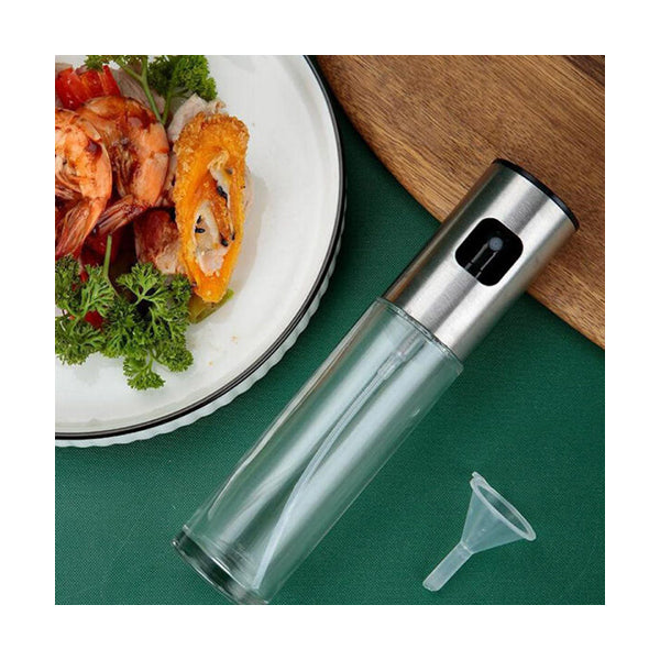 Mobileleb Kitchen & Dining Silver / Brand New Heavy-duty Glass Olive Oil Sprayer Dispenser For Cooking - 97681