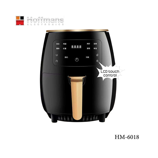 Mobileleb Kitchen & Dining Black / Brand New Hoffmans, Touch Screen Air Fryer 6 Litre - HM-6018
