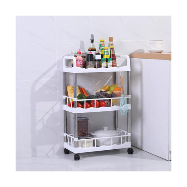 Mobileleb Kitchen & Dining White / Brand New Kitchen & Bath Organizer Shelves - 3 Tier, No/Wheel - 98440