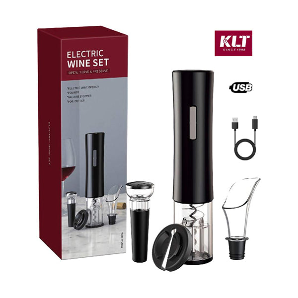 Mobileleb Kitchen & Dining KLT Rechargeable Electric Wine Opener Set KP3-362002