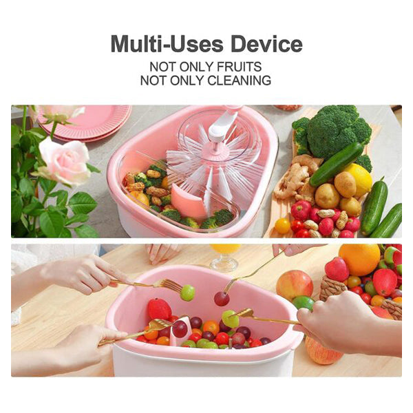  Fruit Cleaner Device Fruit Washer Spinner with Brush