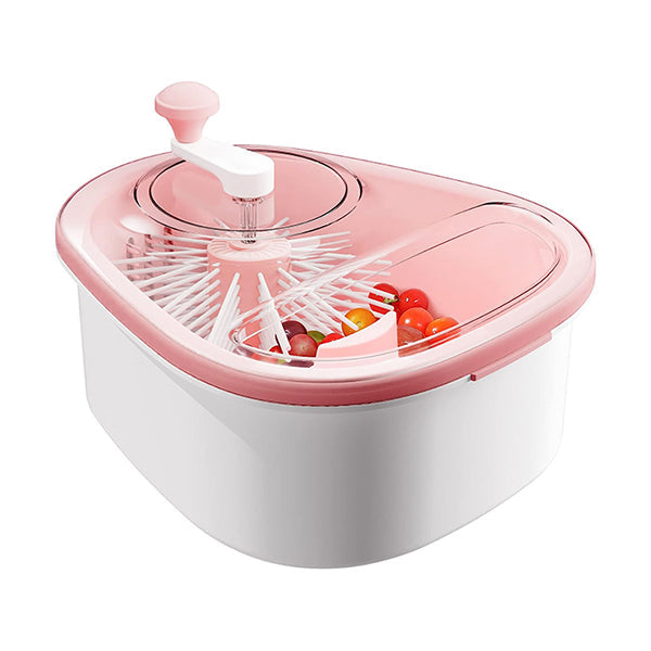 Mobileleb Kitchen & Dining Pink / Brand New Large Fruit Washer Spinner with Brush - 10156