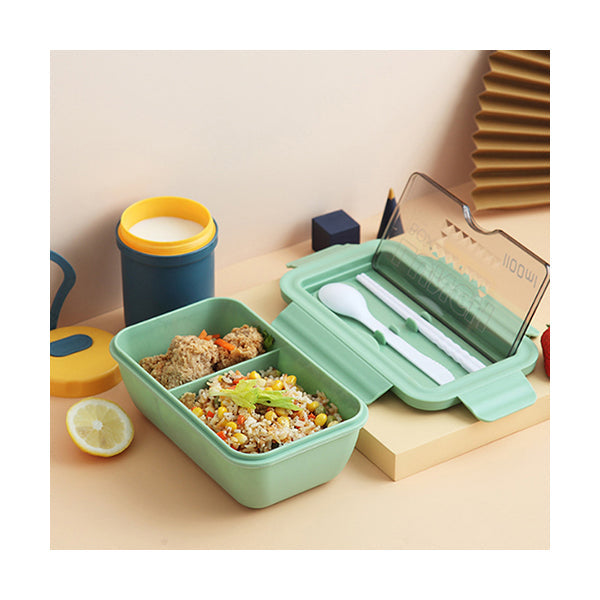 Mobileleb Kitchen & Dining Green / Brand New Lunch Box for Adults and Kids 1100ml - 97671
