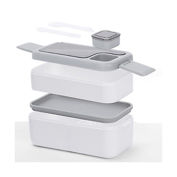 Mobileleb Kitchen & Dining White / Brand New Lunch Box Leak-proof Bento Box - 10249