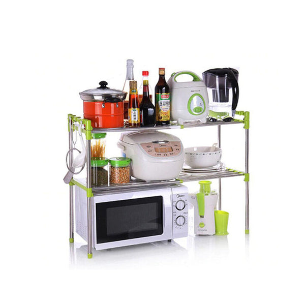 Mobileleb Kitchen & Dining Silver / Brand New Multi-Functional Microwave Oven Rack Kitchen Shelf - 97580