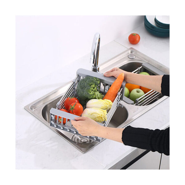 Mobileleb Kitchen & Dining Silver / Brand New Multifunctional Kitchen Sink Drain Rack - 98540