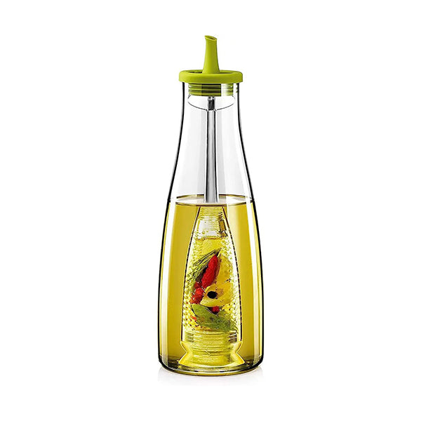 Mobileleb Kitchen & Dining Green / Brand New Oil Dispenser Bottle with Infuser 500ML - 10855