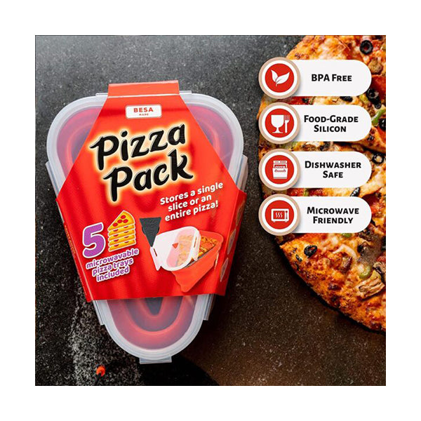 Mobileleb Kitchen & Dining Red / Brand New Pizza Pack The Perfect Pizza Storage Container - 98658