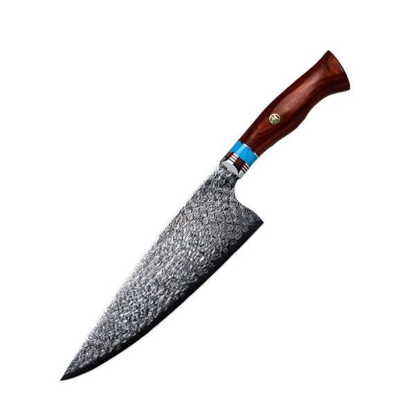 Mobileleb Kitchen & Dining Premium Handmade Damascus Chef Knife 67 Layers with Wooden Gift Box Chef Knives Kitchen Knife Accessories Tools