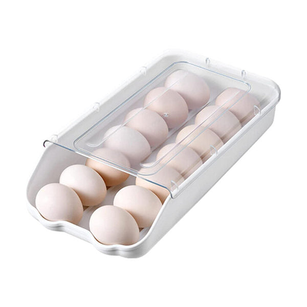 Mobileleb Kitchen & Dining White / Brand New Refrigerator Storage 14 Egg Holder Tray 1 Pc - 92257
