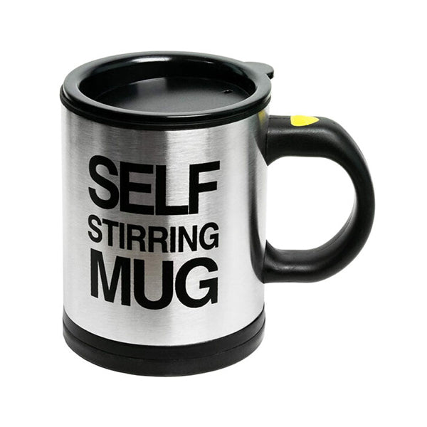 Mobileleb Kitchen & Dining Self-Stirring Mug Stainless Steel Coffee Mug - 4897021