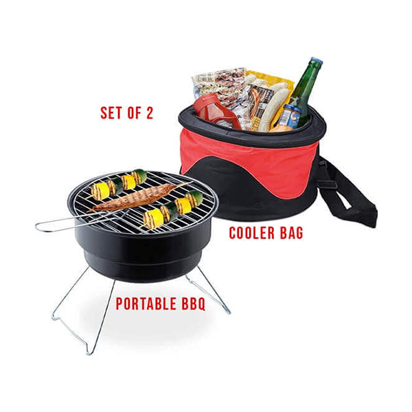 Mobileleb Kitchen & Dining Brand New Set Of Portable BBQ With Cooler Bag - 13410