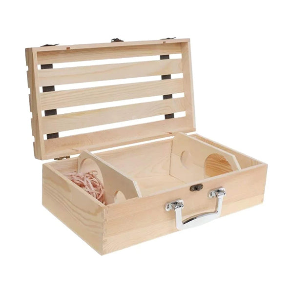 Mobileleb Kitchen & Dining Beige / Brand New Single Wine Box, Wine Bottle Holder - 15847