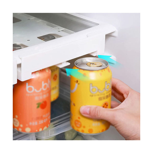 Mobileleb Kitchen & Dining White / Brand New Soda Can Organizer for Refrigerator - 96168