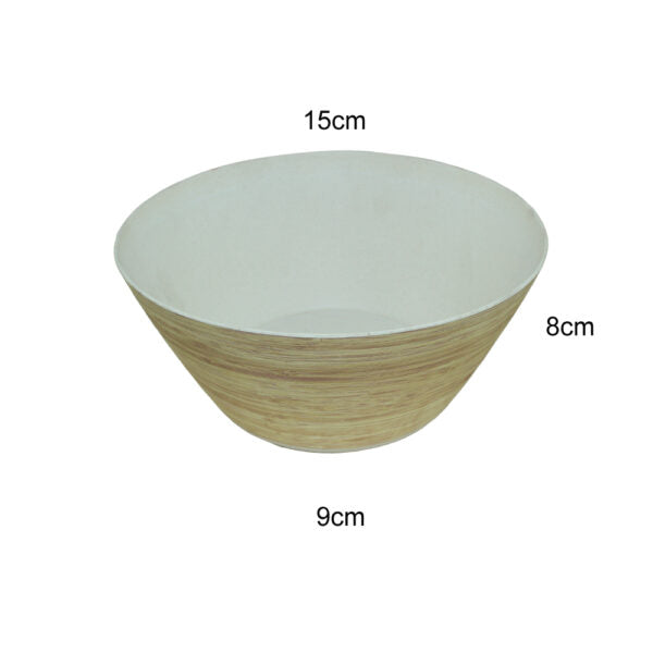 Mobileleb Kitchen & Dining Brown / Brand New Soup Bowl Wooden Melamine Dinnerware - 97064