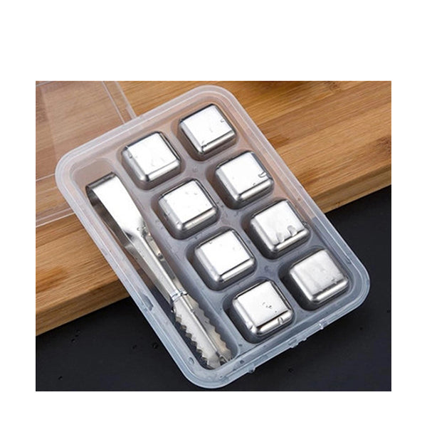 Mobileleb Kitchen & Dining Steel Ice Cubes - 8 Cubes - 16126