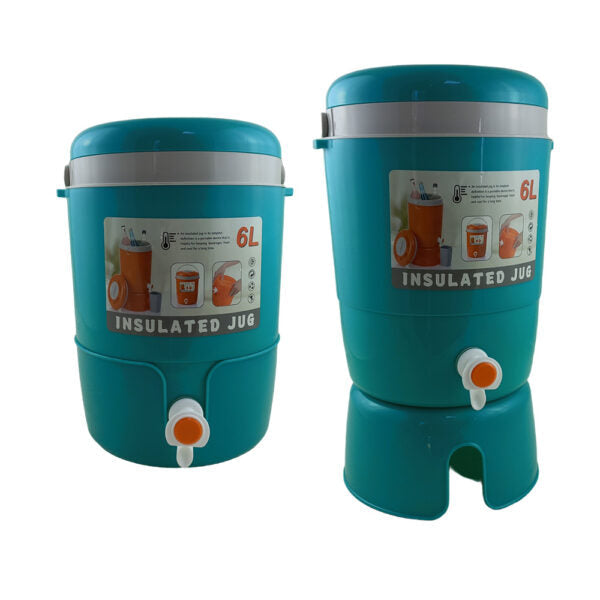 Mobileleb Kitchen & Dining Green / Brand New Thermos Bottle Barrel Beverage Dispenser Set